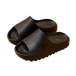 ERLINGO Ultraweiche Kissen Slides Hausschuhe Leicht Verdickt Schnell Trocknend Duschschuhe für Herren Damen Rutschfest Casual Home Pillow Slides Plattform Slide Sandalen für Indoor und Outdoor von ERLINGO