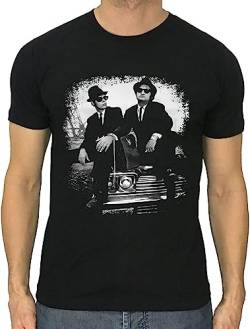 The Blues Brothers t-Shirt Cotton Black Size S to 5XL Dan Aykroyd John Belushi von ERNE