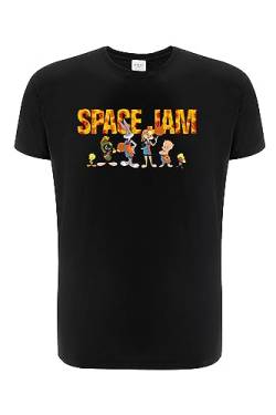 ERT GROUP Mens 2 T-Shirt, Space Jam 006 Schwarz, 56 von ERT GROUP