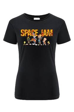 ERT GROUP Women's 2 T-Shirt, Space Jam 006 Black, XXXL von ERT GROUP