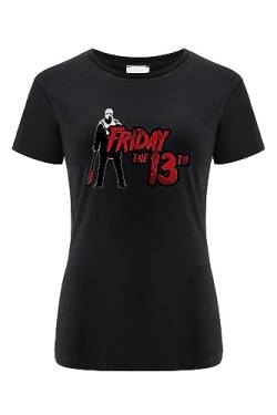 ERT GROUP Women's T-Shirt, Friday The 13th 005 Black, Small von ERT GROUP