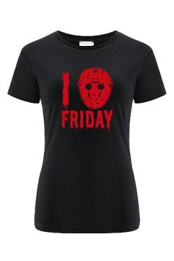 ERT GROUP Women's T-Shirt, Friday The 13th 008 Black, XXXL von ERT GROUP