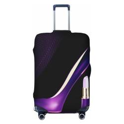 ESASAM Many Black Pebbles Elastic Suitcase Cover - Travel Accessories, Travel Essentials, Travel Luggage Protection, Suitcase Protective Cover, Elastic Suitcase, Elegante violette High Heels, XL von ESASAM