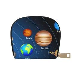 ESASAM Space Galaxy Leder Shell Card Bag - Kompakte und langlebige Kartenetui, mehrere Steckplätze Kartenorganizer, sicherer, tragbarer und großer Kartenhalter, Space Galaxy, Einheitsgröße von ESASAM