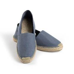 ESPADELLE Klassische Damen Slip-on Espadrilles aus Baumwolle mit Schuhbeutel, Jeans, 41, Handmade in Spain von ESPADELLE