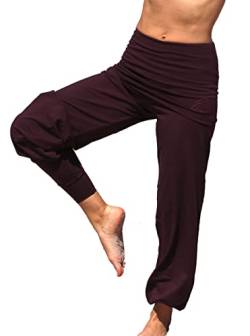 ESPARTO Yogahose Sooraj - das Original in Bio-Baumwolle (DE/NL/SE/PL, Alphanumerisch, M, Regular, Regular, Aubergine) von ESPARTO