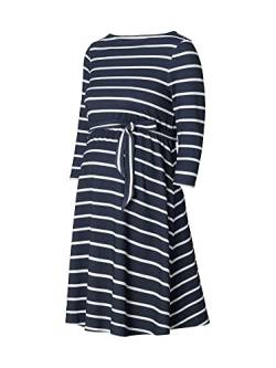 ESPRIT Maternity Damen Dress 3/4 Sleeve Stripe Kleid, Dark Blue-405, L von ESPRIT Maternity