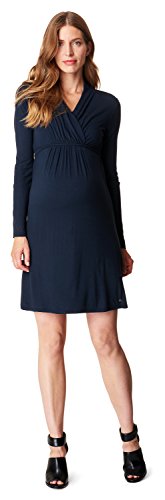 ESPRIT Maternity Damen Dress Nursing ls M84280 Umstandskleid, Blau (Blue (Night Blue 486) 486), 40 (Herstellergröße: L) von ESPRIT Maternity