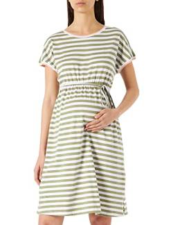 ESPRIT Maternity Damen Dress Short Sleeve Stripe Kleid, Real Olive - 307, 42 EU von ESPRIT Maternity