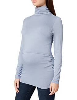 ESPRIT Maternity Damen Nursing Rollneck ls T-Shirt, Grey Blue-423, S von ESPRIT Maternity