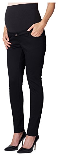 ESPRIT Maternity Damen Pants OTB Slim Umstandshose, Schwarz (Black 001), 36 (Herstellergröße: 36/32) von ESPRIT Maternity