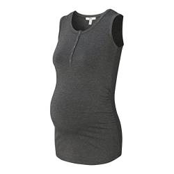 ESPRIT Maternity Damen T-shirt zonder mouwen T Shirt, Charcoal Grey - 019, L von ESPRIT Maternity
