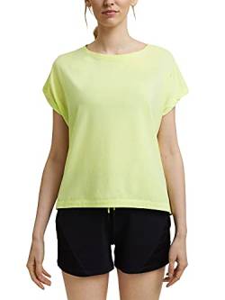 ESPRIT Damen 041EI1K320 Yoga-Shirt, 760/LIME Yellow, M von ESPRIT Sports