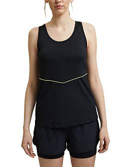 ESPRIT Damen 051EI1K301 Tennis-Shirt, 001/BLACK, m von ESPRIT Sports