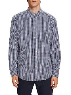 ESPRIT Button-Down-Hemd mit Vichy-Muster, 100% Baumwolle von ESPRIT