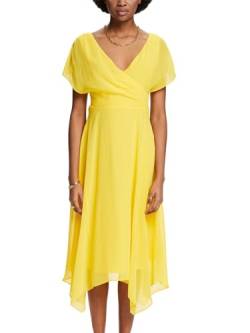 ESPRIT Chiffon-Maxikleid mit V-Ausschnitt von ESPRIT