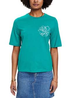 ESPRIT Collection Damen 033eo1k310 T-Shirt, 305/Emerald Green, S von ESPRIT