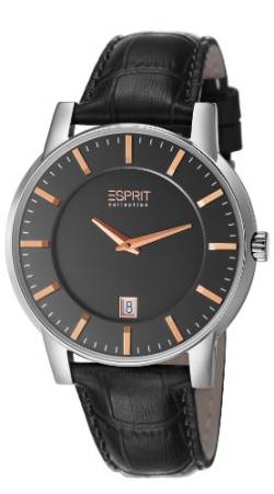 ESPRIT Collection Herren-Armbanduhr Aether Analog Quarz Leder EL101841F03 von ESPRIT