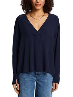 ESPRIT Crêpe-Bluse mit V-Ausschnitt von ESPRIT