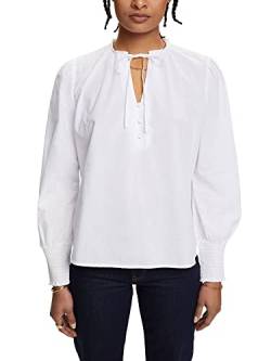 ESPRIT Damen 023CC1F303 Bluse, 100/WHITE, XL von ESPRIT