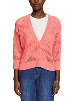 ESPRIT Damen 043EO1I308 Strickjacke, 645/CORAL, L von ESPRIT