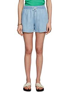 ESPRIT Damen 053CC1C302 Jeans-Shorts, 904/BLUE Bleached, 32 von ESPRIT