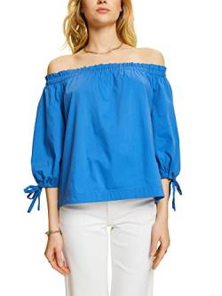 ESPRIT Damen 053EO1F309 Bluse, 410/BRIGHT Blue, S von ESPRIT