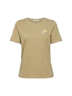 ESPRIT Damen 082EE1K343 T-Shirt, 265/PALE Khaki, S von ESPRIT