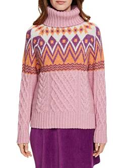 ESPRIT Damen 102ee1i334 Pullover, Rosa, S EU von ESPRIT