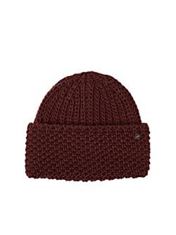 ESPRIT Damen 112EA1P306 Beanie-Mütze, 600/BORDEAUX RED, Standard von ESPRIT