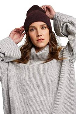 ESPRIT Damen Beanie-Mütze 100ea1p303, 600/BORDEAUX RED, Einheitsgröße von ESPRIT