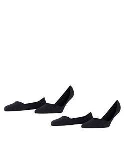 ESPRIT Damen Füßlinge Cotton Invisible 2-Pack W IN Baumwolle unsichtbar einfarbig 2 Paar, Schwarz (Black 3000), 39-42 von ESPRIT