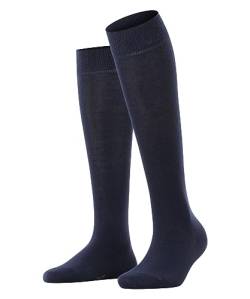 ESPRIT Damen Kniestrümpfe Basic Pure Biologische Baumwolle lang einfarbig 1 Paar, Blau (Marine 6120), 35-38 von ESPRIT