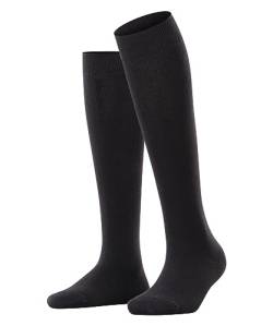 ESPRIT Damen Kniestrümpfe Basic Pure Biologische Baumwolle lang einfarbig 1 Paar, Schwarz (Black 3000), 35-38 von ESPRIT