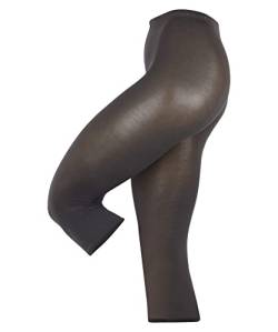ESPRIT Damen Leggings Cotton Capri W LE Blickdicht einfarbig 1 Stück, Grau (Stone Grey 3988), 40-42 von ESPRIT