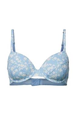 ESPRIT Damen Printed Micro RCS Underwire Bra Geformter BH, Pastel Blue 3, 80 B von ESPRIT