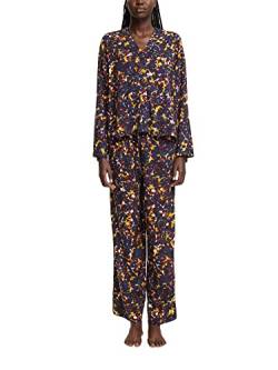 ESPRIT Damen Printed Woven CVE Pyjama Pyjamaset, Ink 2, 38 von ESPRIT