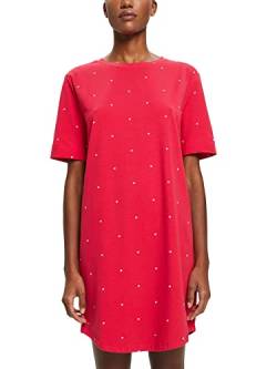 ESPRIT Damen Seasonal Print Co Sus Nightshirt S-slv Nachthemd, Pink Fuchsia, 36 von ESPRIT