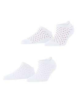 ESPRIT Damen Sneakersocken Fine Dot 2-Pack W SN Baumwolle kurz gemustert 2 Paar, Weiß (Off-White 2010), 39-42 von ESPRIT