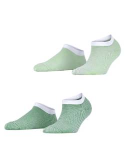 ESPRIT Damen Sneakersocken Fine Stripe 2-Pack W SN Baumwolle kurz gemustert 2 Paar, Mehrfarbig (Sortiment 0160), 39-42 von ESPRIT