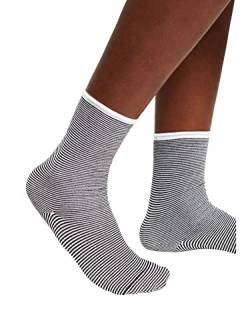 ESPRIT Damen Socken Allover Stripe 2-Pack W SO Baumwolle gemustert 2 Paar, Mehrfarbig (Sortiment 0010), 39-42 von ESPRIT