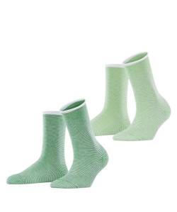 ESPRIT Damen Socken Allover Stripe 2-Pack W SO Baumwolle gemustert 2 Paar, Mehrfarbig (Sortiment 0160), 39-42 von ESPRIT