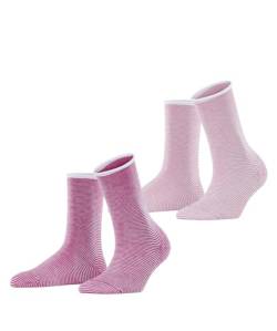 ESPRIT Damen Socken Allover Stripe 2-Pack W SO Baumwolle gemustert 2 Paar, Mehrfarbig (Sortiment 0170), 39-42 von ESPRIT