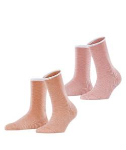 ESPRIT Damen Socken Allover Stripe 2-Pack W SO Baumwolle gemustert 2 Paar, Mehrfarbig (Sortiment 0180), 35-38 von ESPRIT