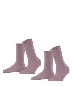 ESPRIT Damen Socken Basic Pure 2-Pack W SO Baumwolle einfarbig 2 Paar, Rot (Brick 8770), 35-38 von ESPRIT