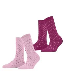 ESPRIT Damen Socken Fine Dot 2-Pack W SO Baumwolle gemustert 2 Paar, Mehrfarbig (Sortiment 0020), 39-42 von ESPRIT