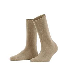 ESPRIT Damen Socken Glitter Boot Wolle Kaschmir einfarbig 1 Paar, Beige (Nude 4042), 39-42 von ESPRIT