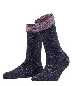 ESPRIT Damen Socken Multicolour Boot Biologische Baumwolle Wolle einfarbig 1 Paar, Blau (Space Blue 6116), 35-38 von ESPRIT