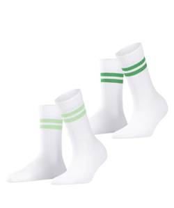 ESPRIT Damen Socken Tennis Stripe 2-Pack W SO Baumwolle einfarbig 2 Paar, Weiß (Woolwhite 2070) neu - umweltfreundlich, 35-38 von ESPRIT