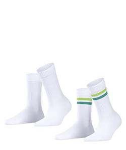 ESPRIT Damen Socken Tennis Stripe 2-Pack W SO Baumwolle einfarbig 2 Paar, Weiß (Woolwhite 2090), 35-38 von ESPRIT